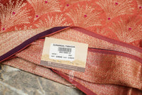 Handwoven Peach Banarasi Crepe Silk Saree
