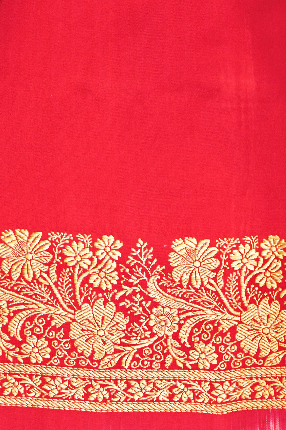 Handwoven Red Banarasi Katan Silk Saree