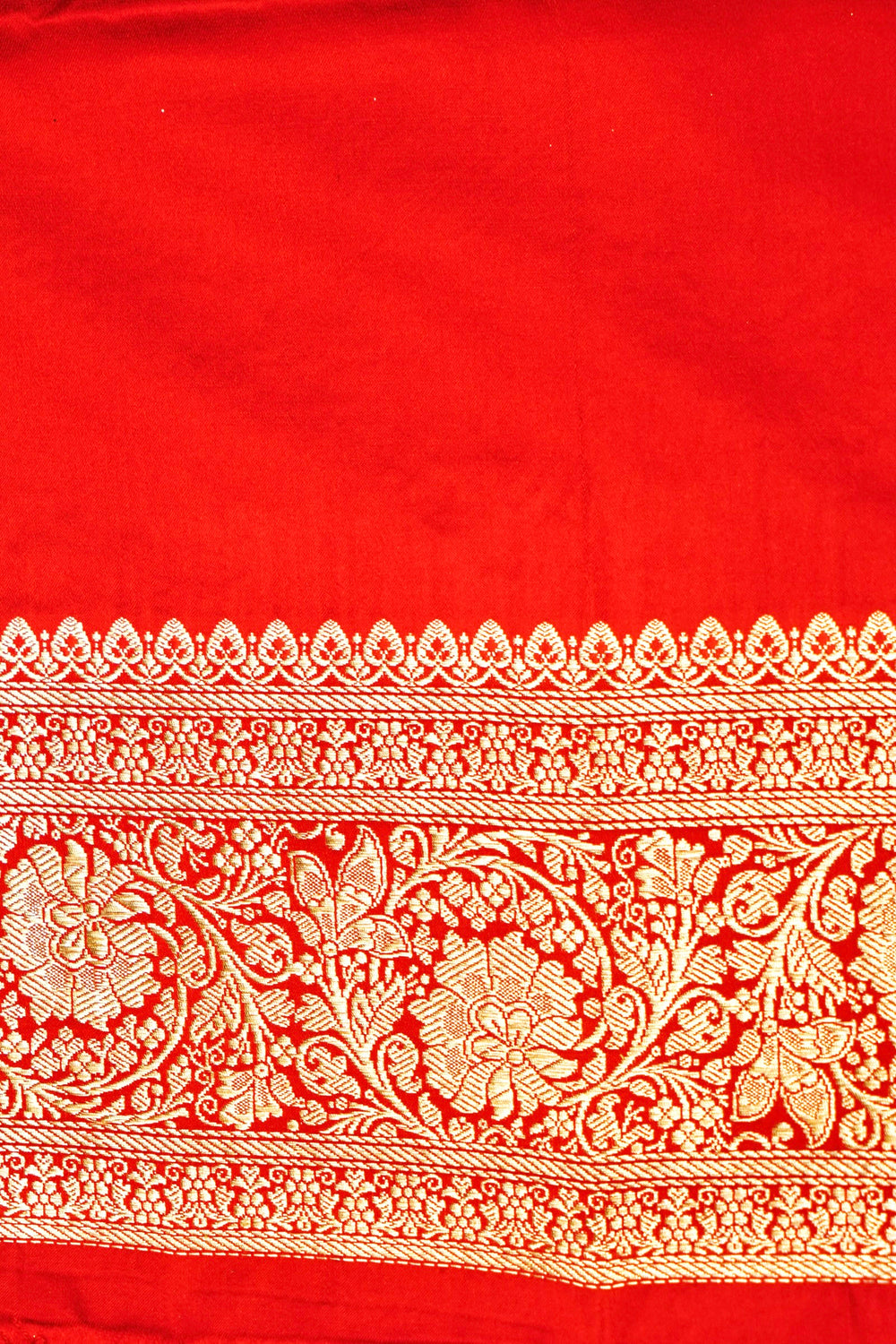 Handwoven Red Banarasi Katan Silk Saree