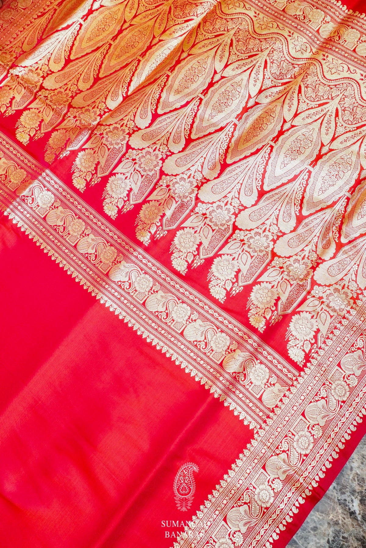 Handwoven Pink Banarasi Katan Soft Silk Saree