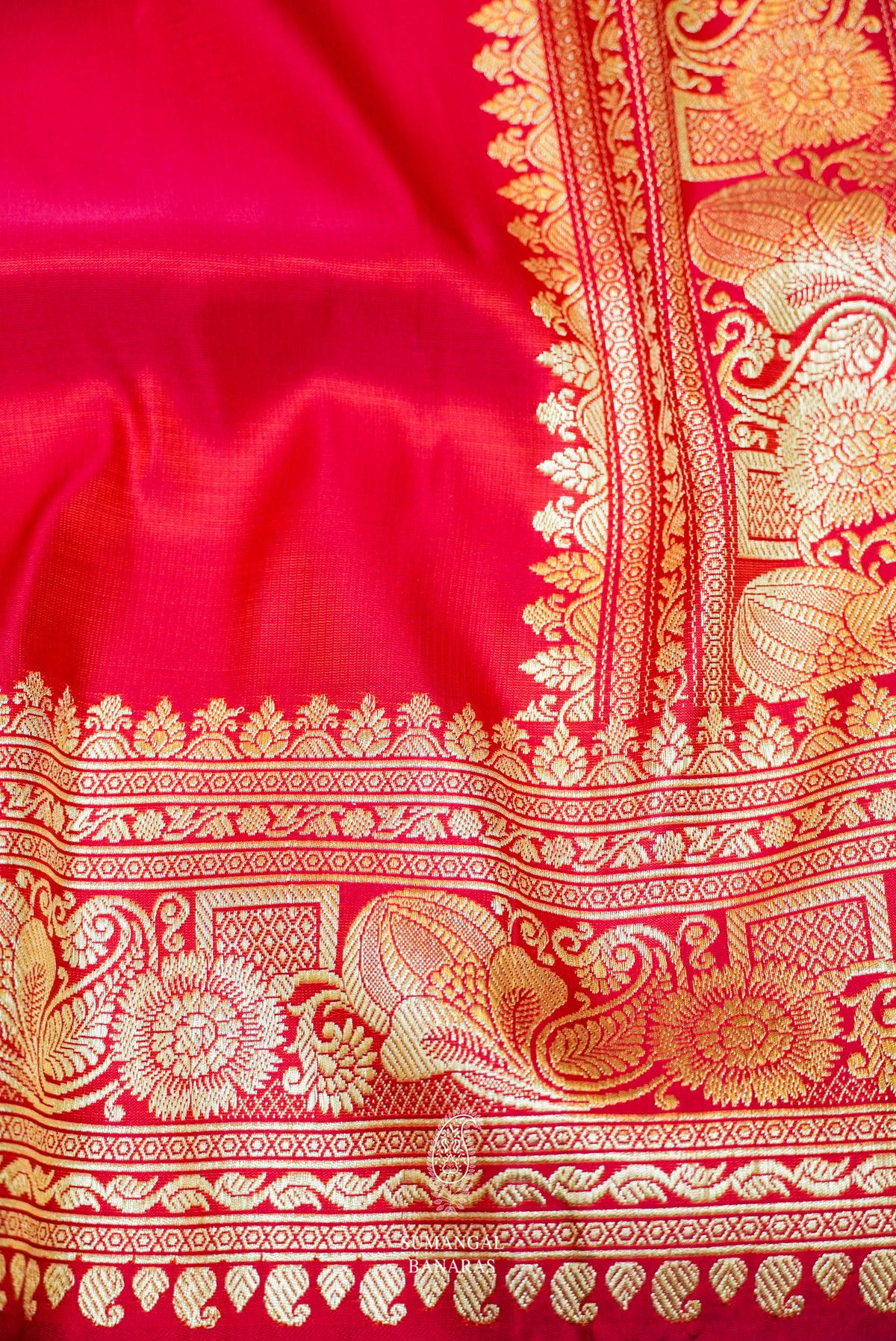 Handwoven Pink Banarasi Katan Soft Silk Saree