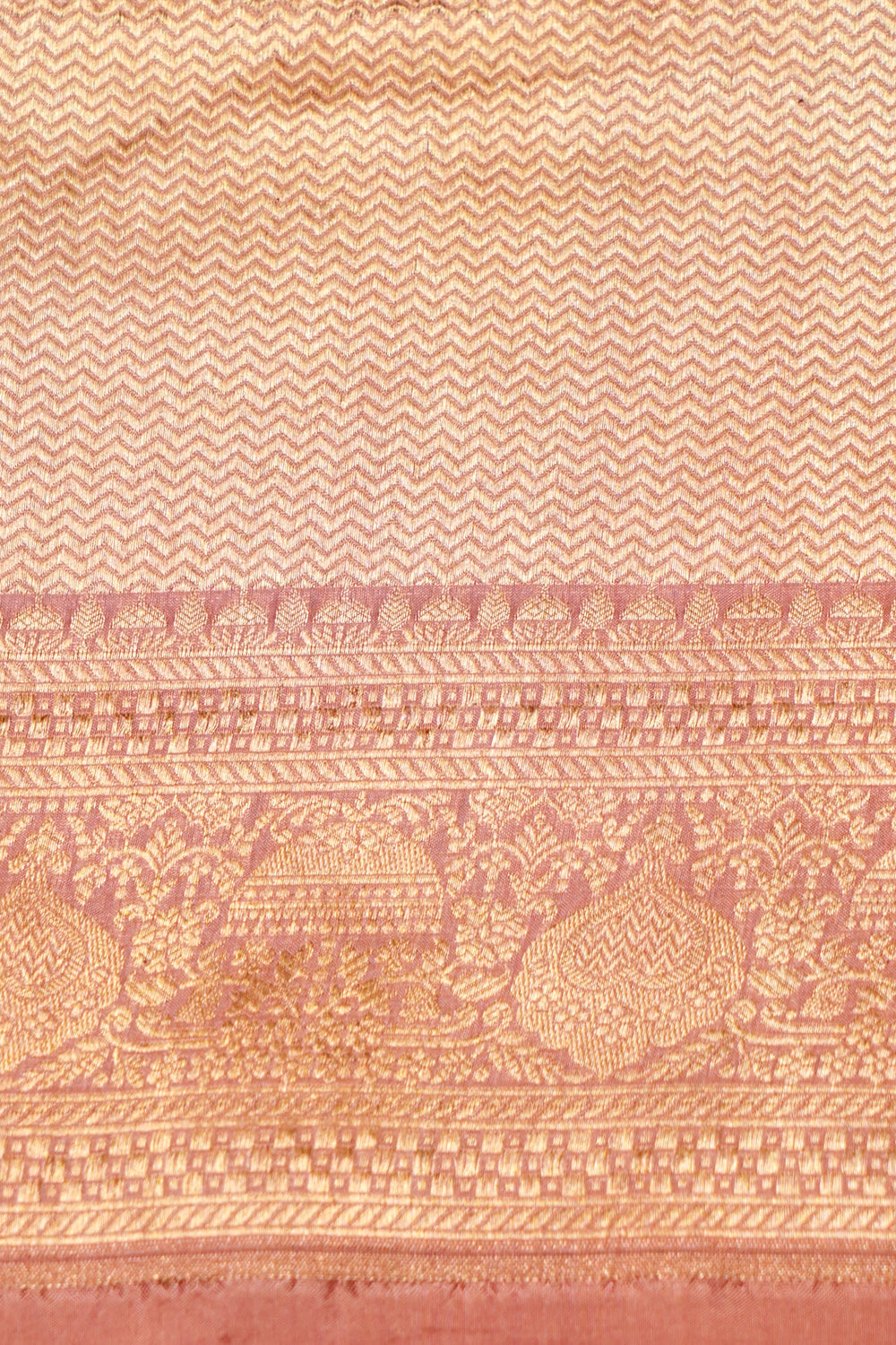 Handwoven Onion Pink Banarasi Katan Silk Saree