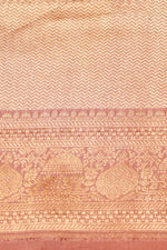 Handwoven Onion Pink Banarasi Katan Silk Saree