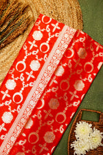 Handwoven Red Banarasi Katan Silk Saree