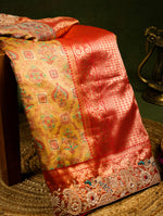 Designer Multi Color Kanjivaram Silk Saree