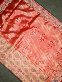 Designer Multi Color Kanjivaram Silk Saree