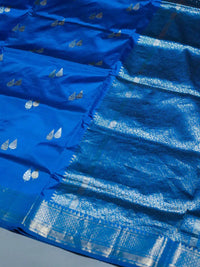 Handwoven Royal Blue Banarasi Katan Silk Saree