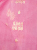 Handwoven Pink Banarasi Organza Silk Saree