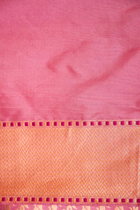 Handwoven Baby Pink Banarasi Katan Silk Saree