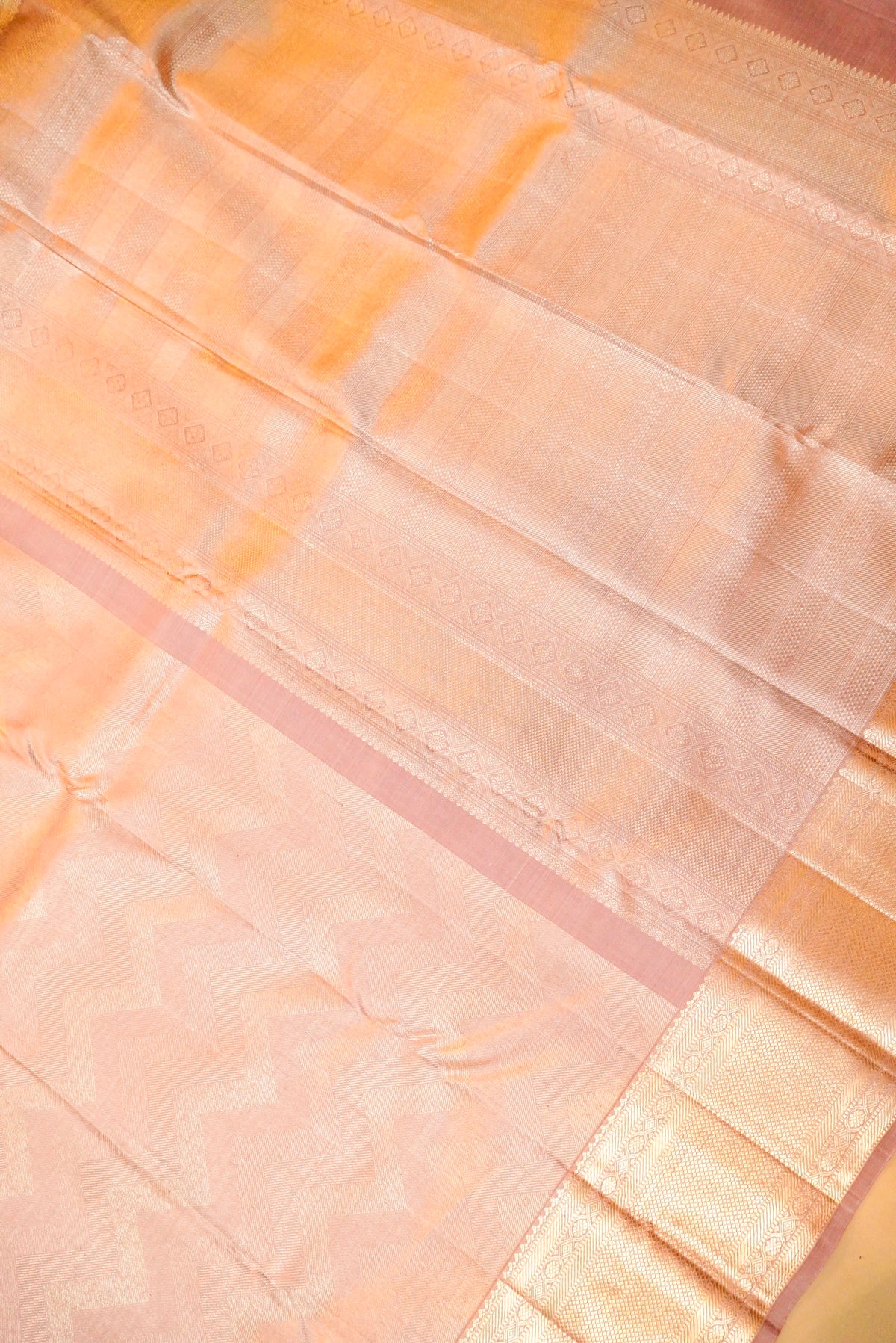 Handwoven Onion Pink Banarasi Kanjivaram Silk Saree