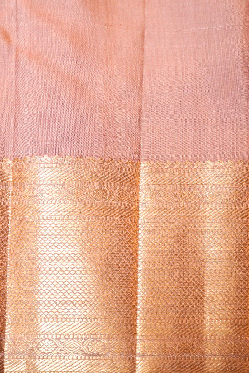 Handwoven Onion Pink Banarasi Kanjivaram Silk Saree