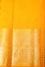 Handwoven Yellow  Banarasi kanjivaram Silk Saree