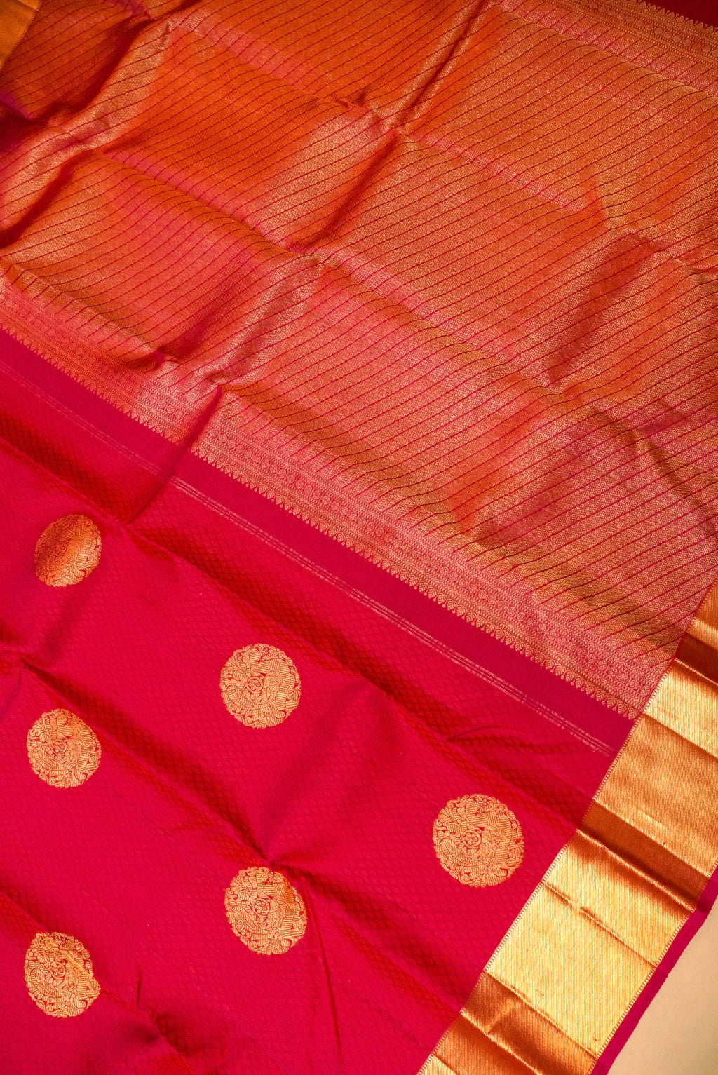 Handwoven Pink Banarasi Kanjivaram Silk Saree