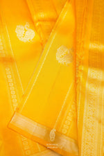 Handwoven Yellow Kanjivaram Katan Silk Saree