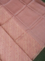 Designer Onion Pink Organza Silk Saree