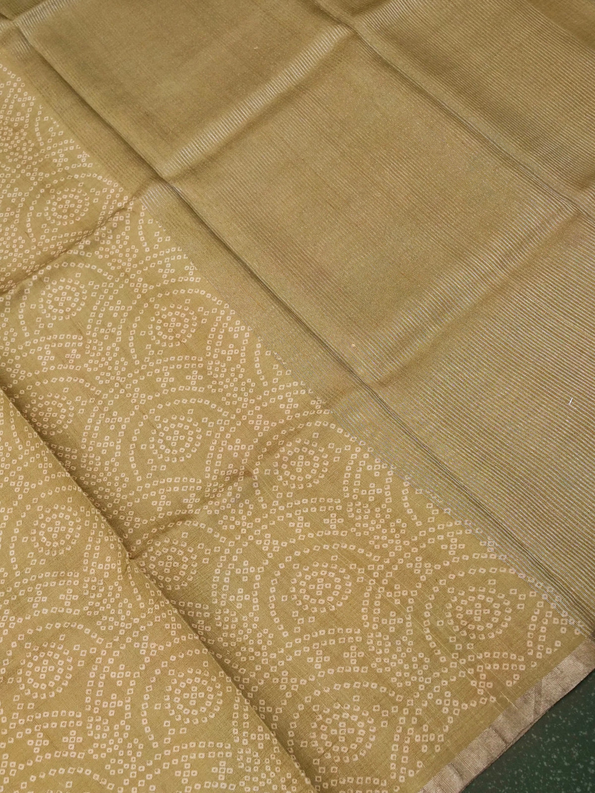 Designer Olive Green Organza Silk Saree