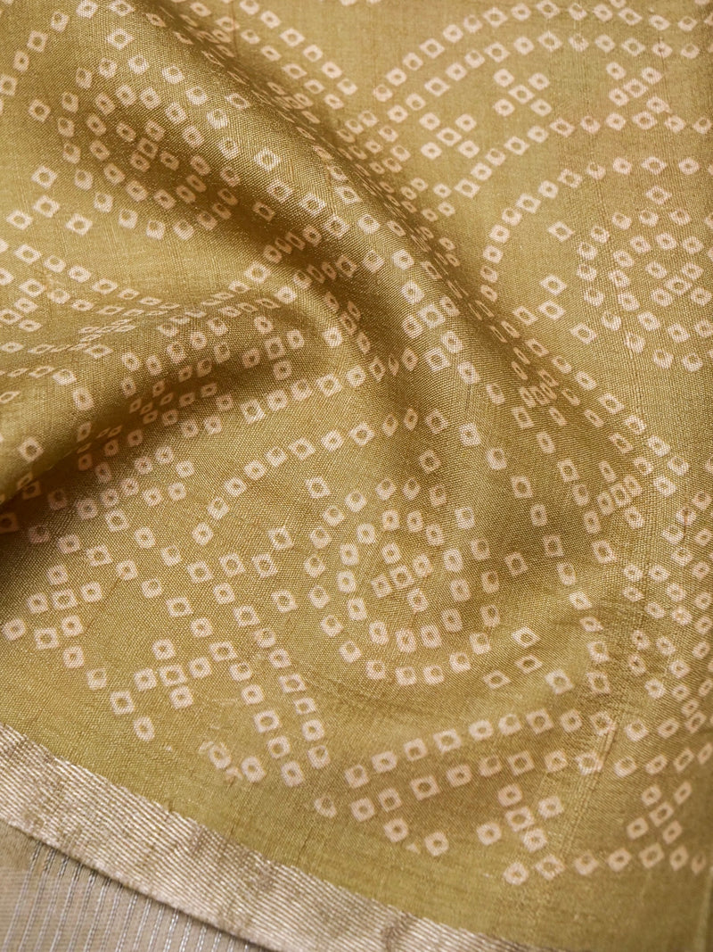 Designer Olive Green Organza Silk Saree