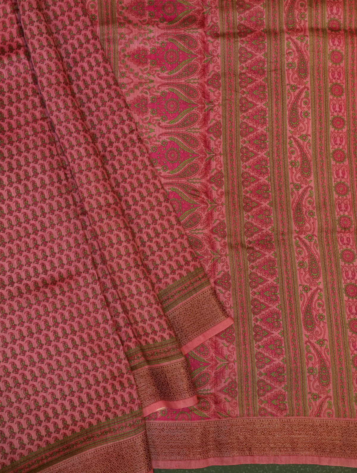 Designer Onion Pink Muslin Silk Saree