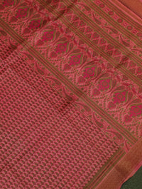 Designer Onion Pink Muslin Silk Saree