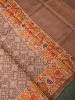 Designer Pastel Move Tussar Silk Saree