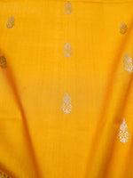 Designer Yellow Tussar Silk Saree