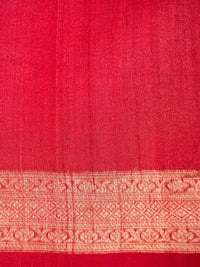 Designer Magenta Tussar Silk Saree