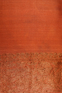 Designer Peach  Tussar Silk Saree