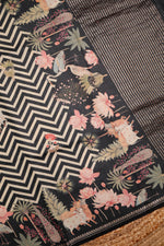Designer Black Banarasi Pure Silk Saree