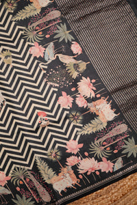 Designer Black Banarasi Pure Silk Saree