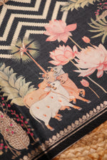 Designer Black Banarasi Pure Silk Saree