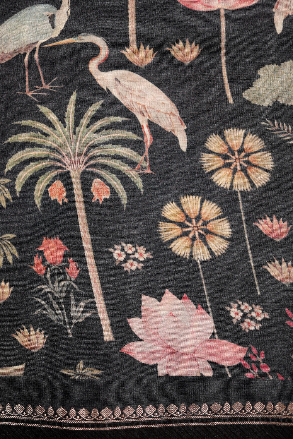 Designer Black Banarasi Pure Silk Saree