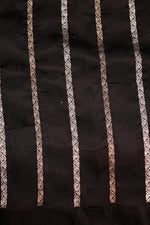 Designer Black & Red Banarasi Katan Soft Silk Saree