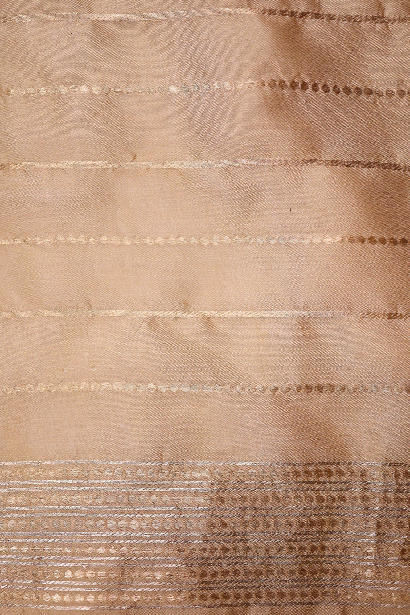 Designer Cream Pure Silk Saree
