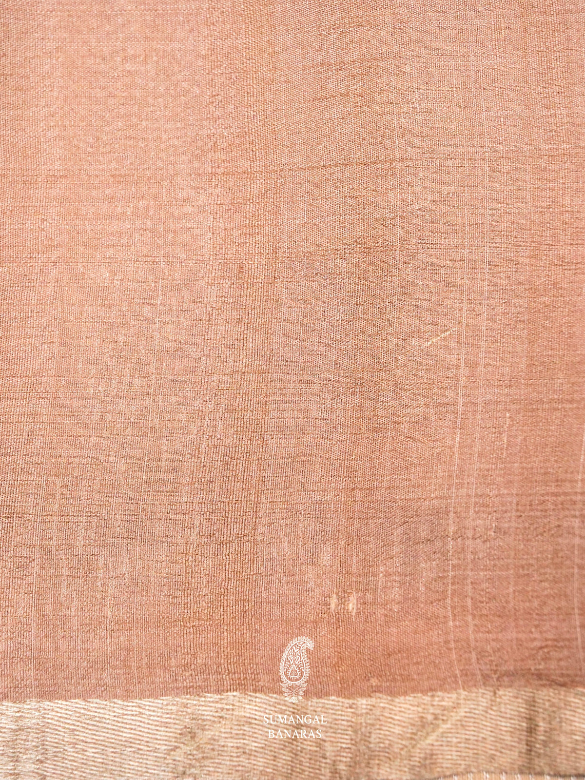 Handwoven Banarasi Printed Tussar Silk Saree