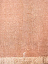 Handwoven Banarasi Printed Tussar Silk Saree