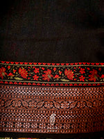 Banarasi Black Blended Cotton Silk Saree