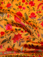 Banarasi Yellow Blended Cotton Silk Saree