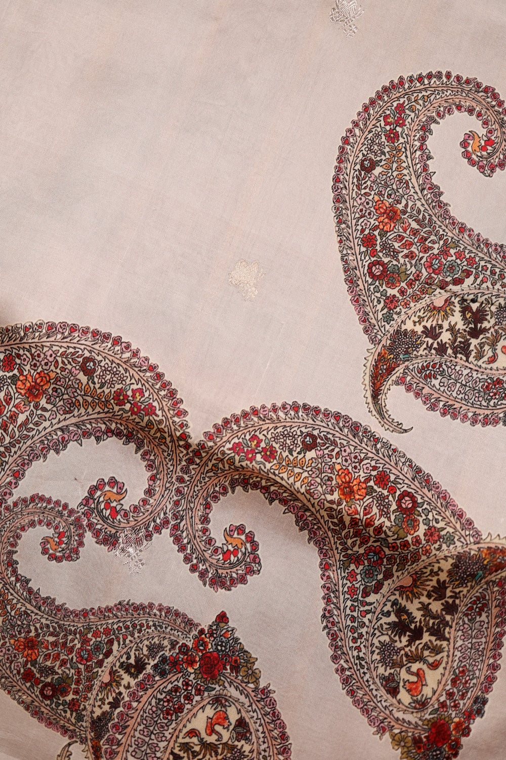 Designer Off White Banarasi Katan Silk Saree