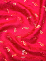 Banarasi Pink Blended Crepe Georgette Silk Saree