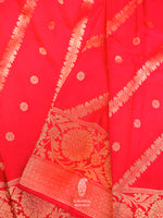 Banarasi Red Blended Moonga Silk Saree