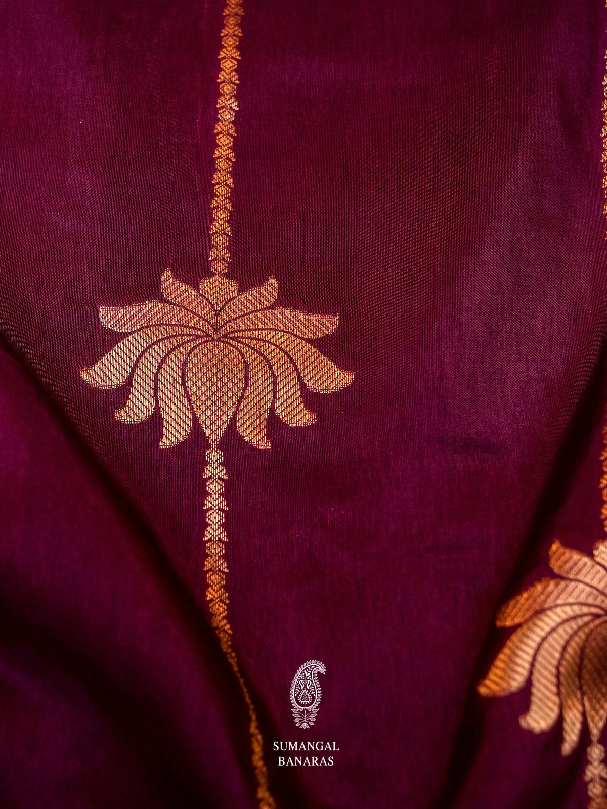 Banarasi Purple Blended Moonga Silk Saree