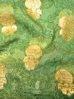Banarasi Green Blended Moonga Silk Saree