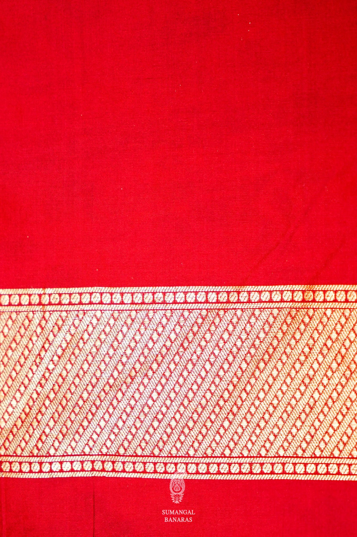 Handwoven Red Banarasi Katan Silk Saree