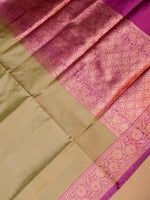 Handwoven Pista Green Banarasi Katan Silk  Saree