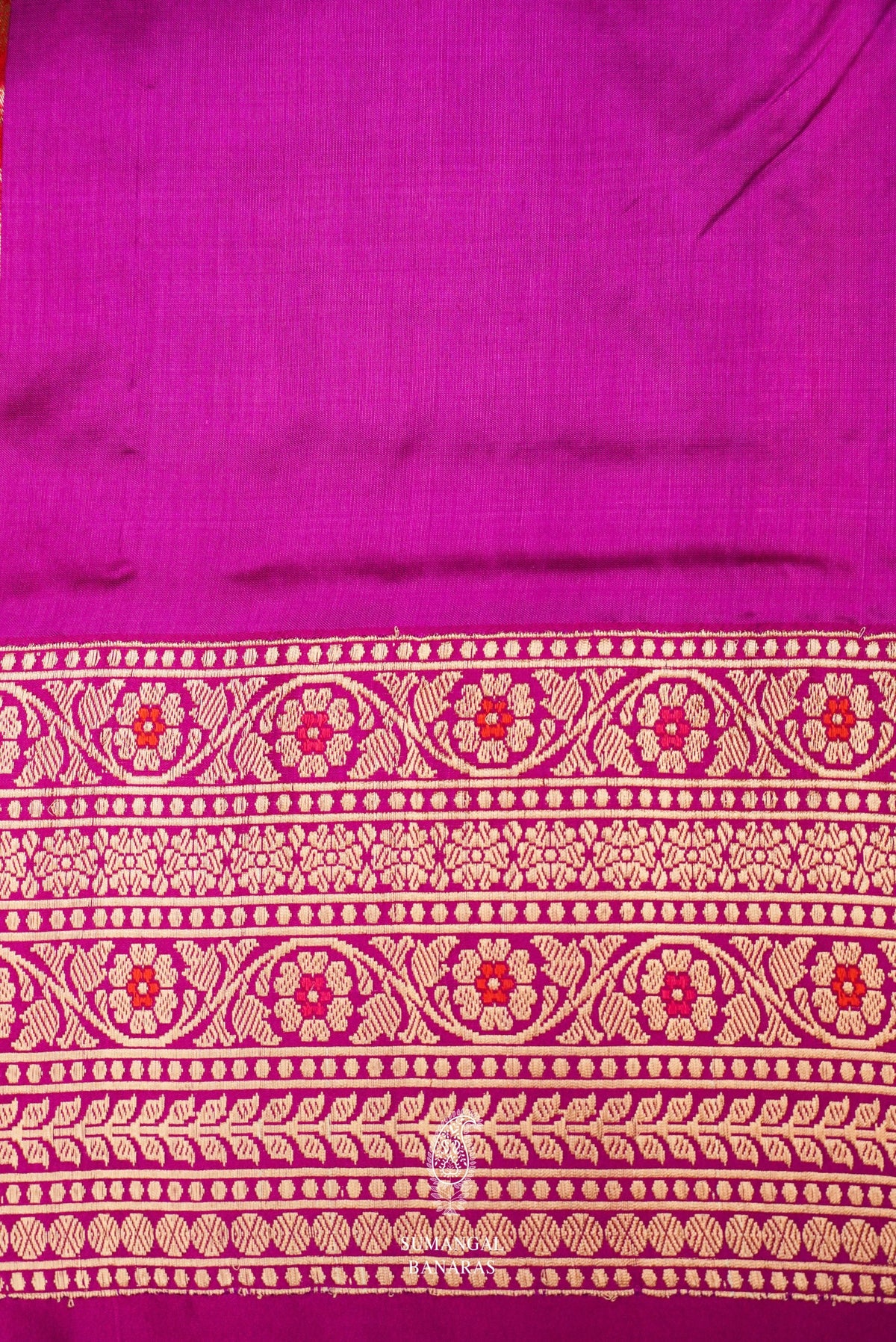 Handwoven Red Banarasi Katan Silk Saree