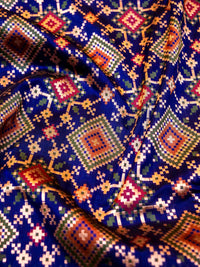 Handwoven Blue Banarasi Katan Silk Saree