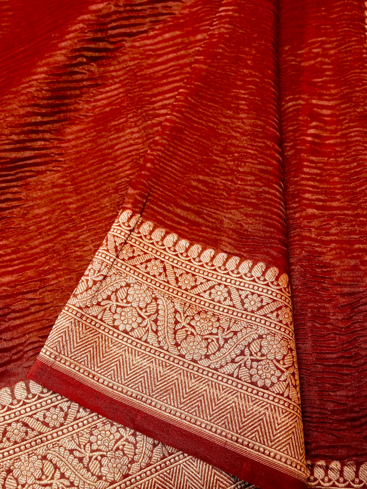 Handwoven Wine Banarasi Katan Silk Saree