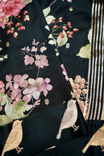 Designer Black Banarasi Katan Silk Saree