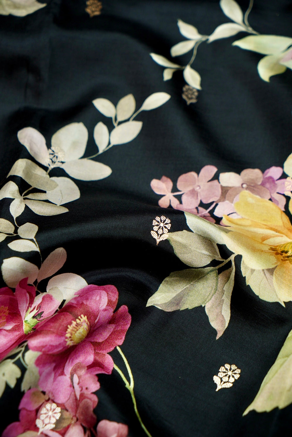 Designer Black Banarasi Katan Silk Saree
