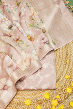 Designer Onion Pink Chanderi Silk Suit